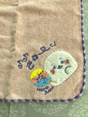 しろたんショップ原宿店限定のハンカチ