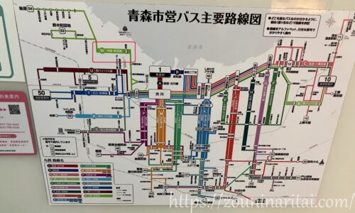 青森市営バス主要路線図