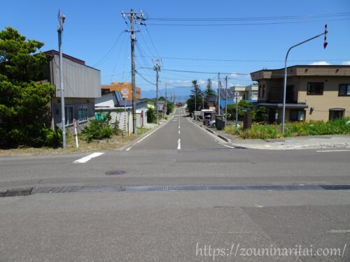 寿都鉄道寿都駅旧駅前通り