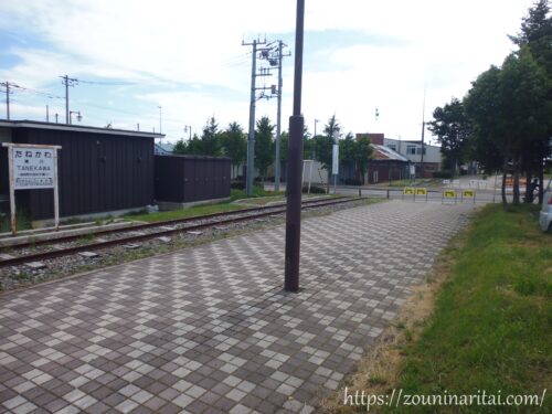 瀬棚線今金駅線路跡