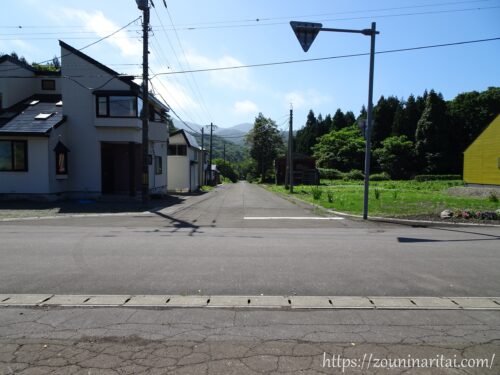 松前線千軒駅旧駅前通り