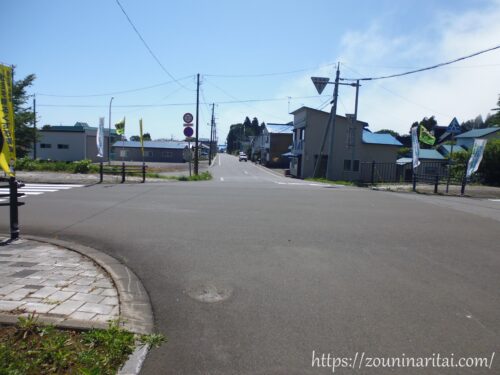 松前線渡島福島駅旧駅前通り