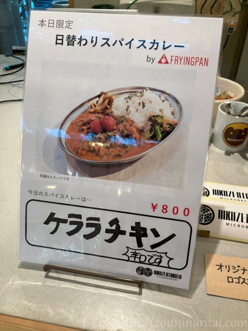 陸前高田マイクロブルワリーの日替わりスパイスカレーの写真