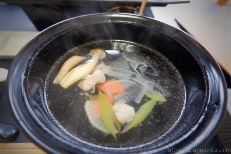 中泊メバル膳のメバル潮汁