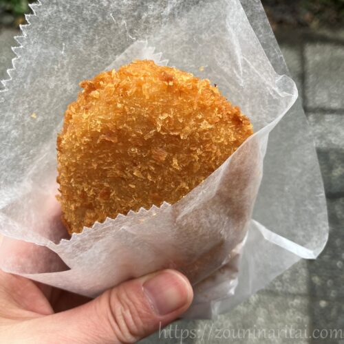 遠刈田温泉大八精肉店のメンチカツ