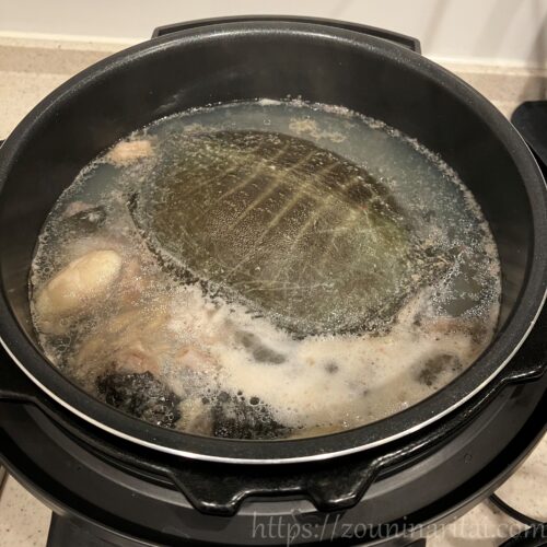 愛和産業すっぽん鍋セットの調理