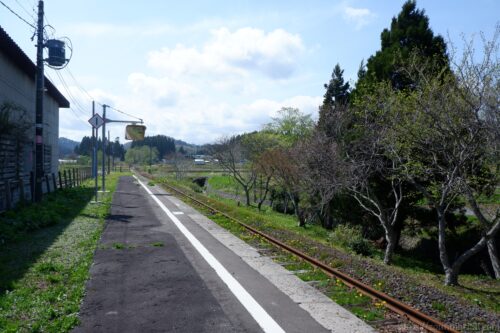 津軽線大平駅ホーム