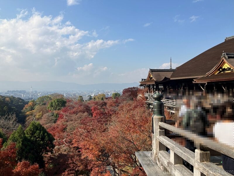 清水の舞台と京都タワー