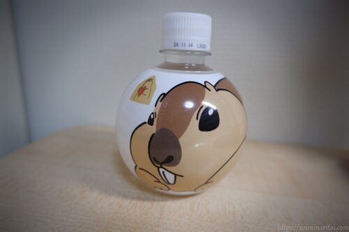 マーモット村のマーモットデザインのペットボトル