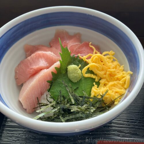 潮岬観光タワー内レストランの近大マグロ丼