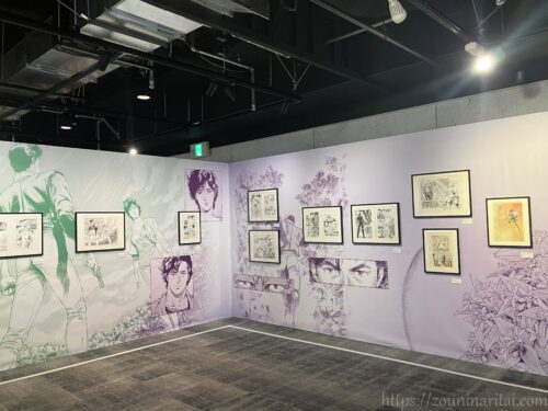 シティーハンター大原画展展示室の様子