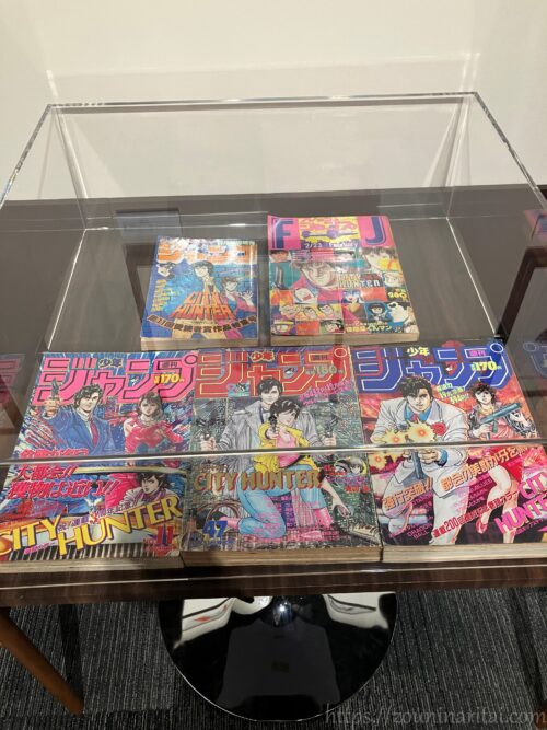 シティーハンター大原画展ジャンプの展示
